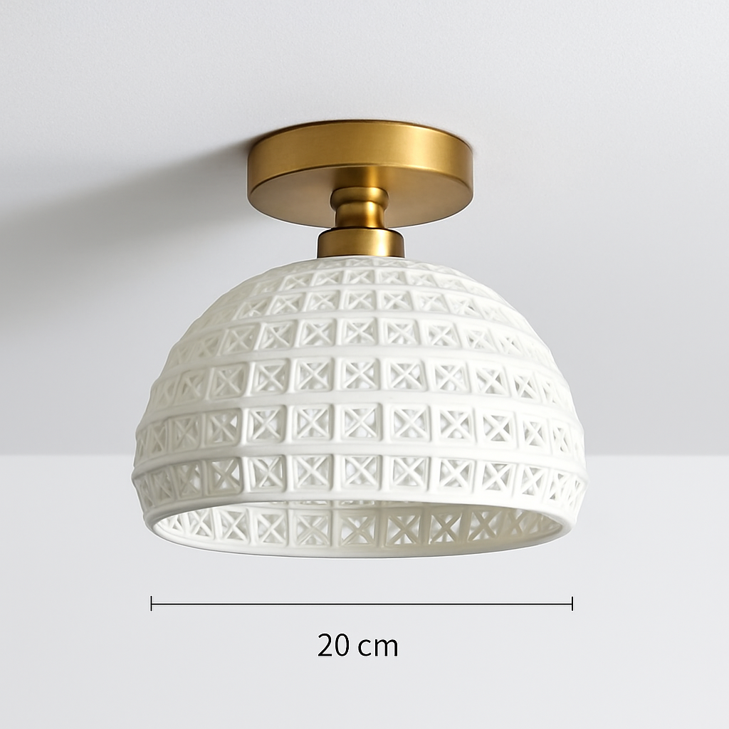 Plafonnier Led en verre au design moderne