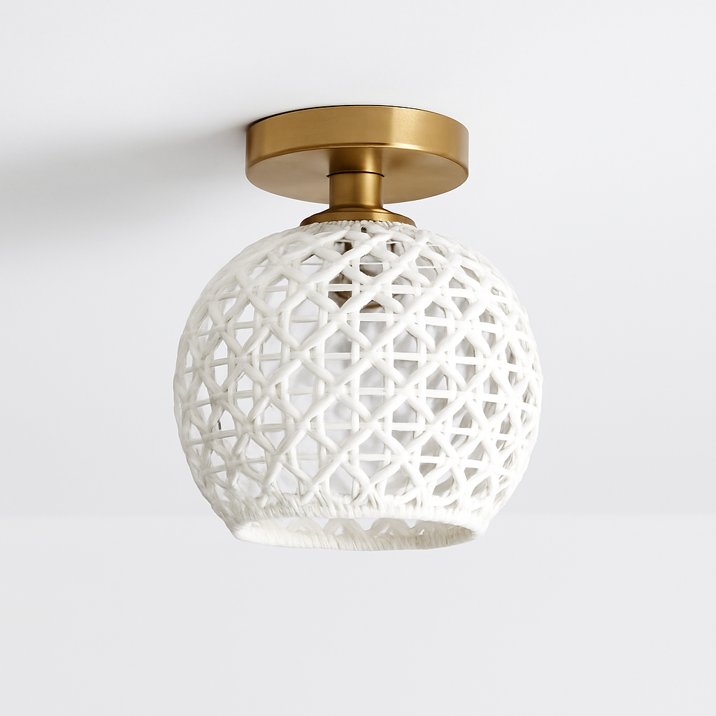 Plafonnier Led en verre au design moderne