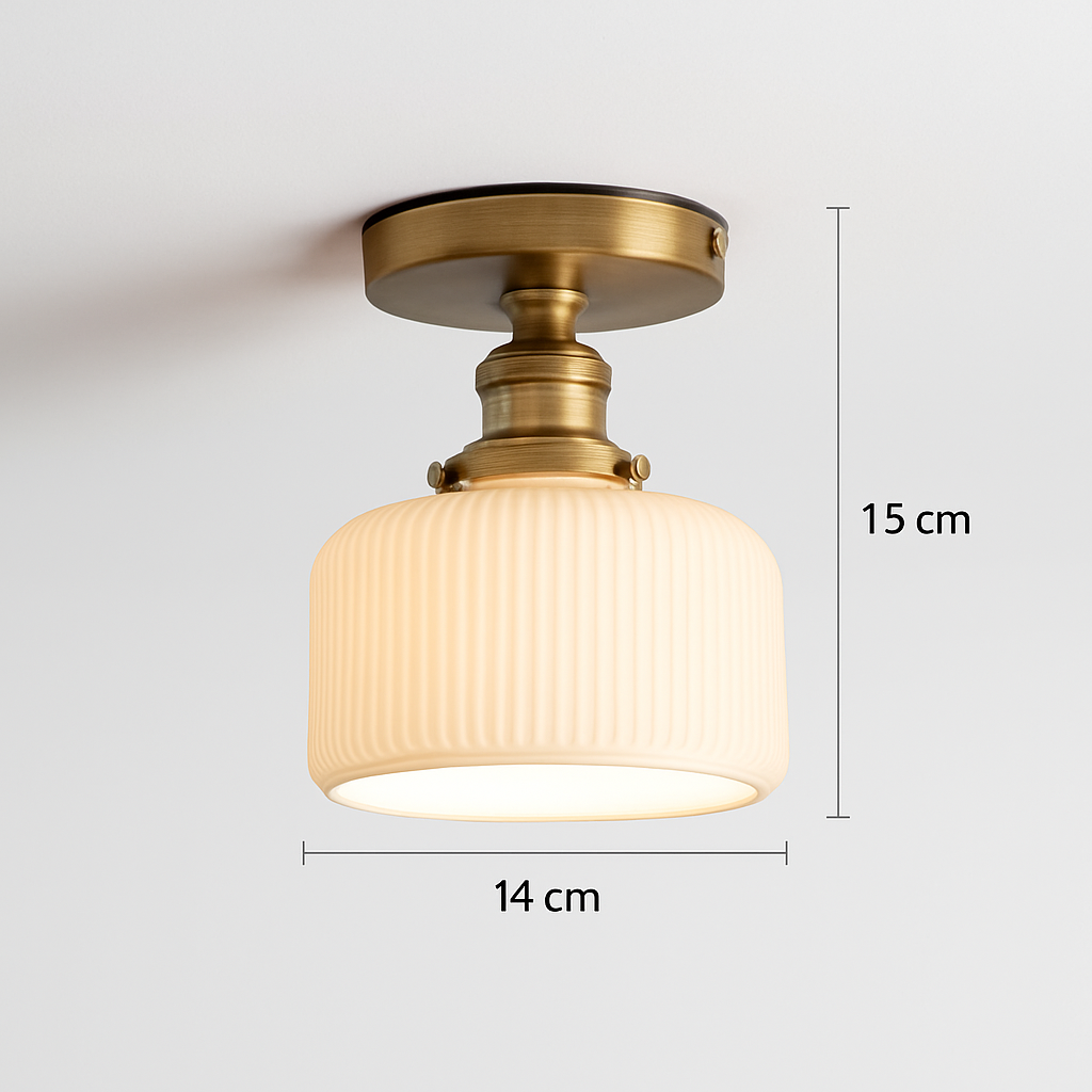 Plafonnier Led en verre au design moderne