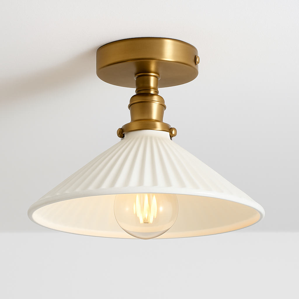 Plafonnier Led en verre au design moderne
