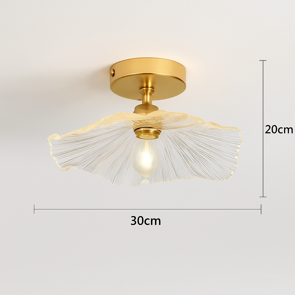 Plafonnier Led en verre au design moderne