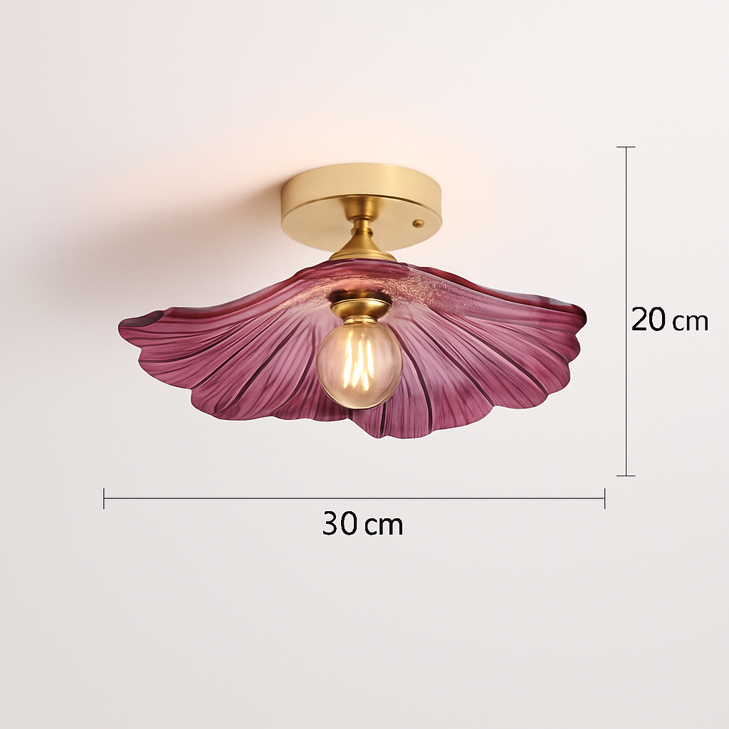 Plafonnier Led en verre au design moderne
