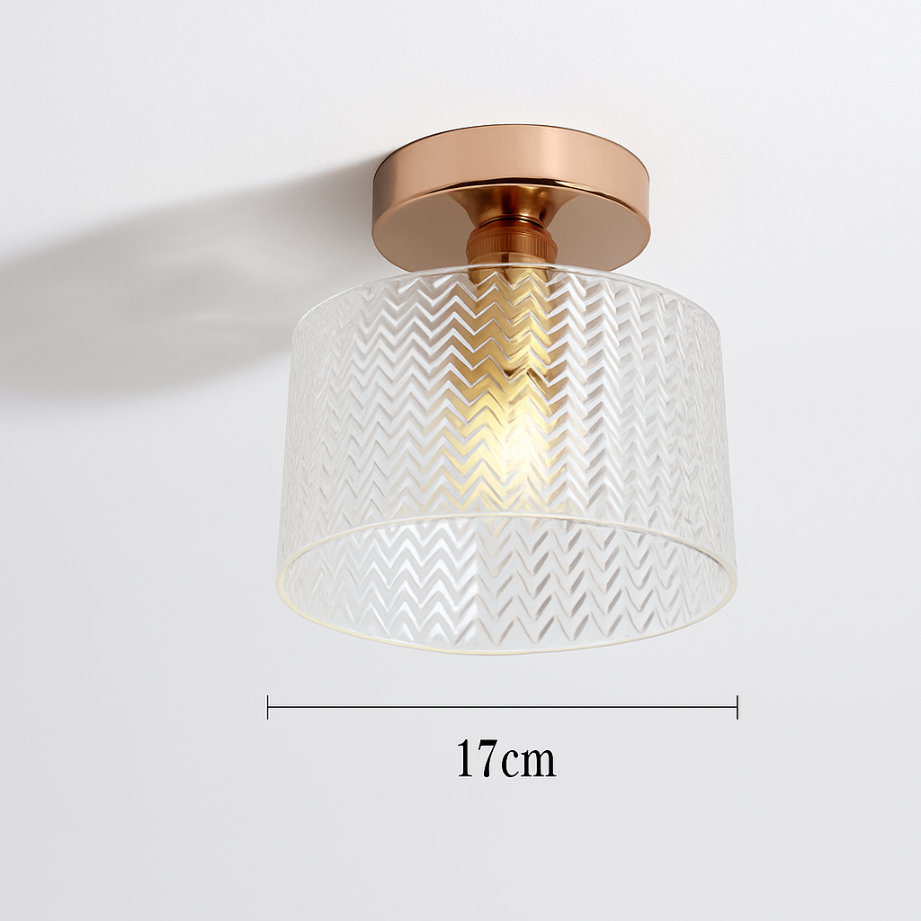 Plafonnier Led en verre au design moderne
