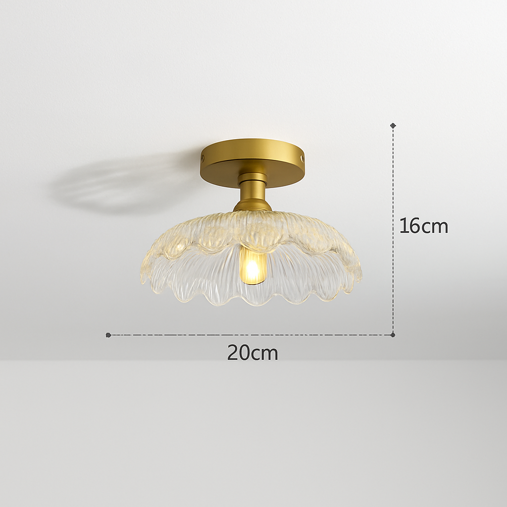 Plafonnier Led en verre au design moderne