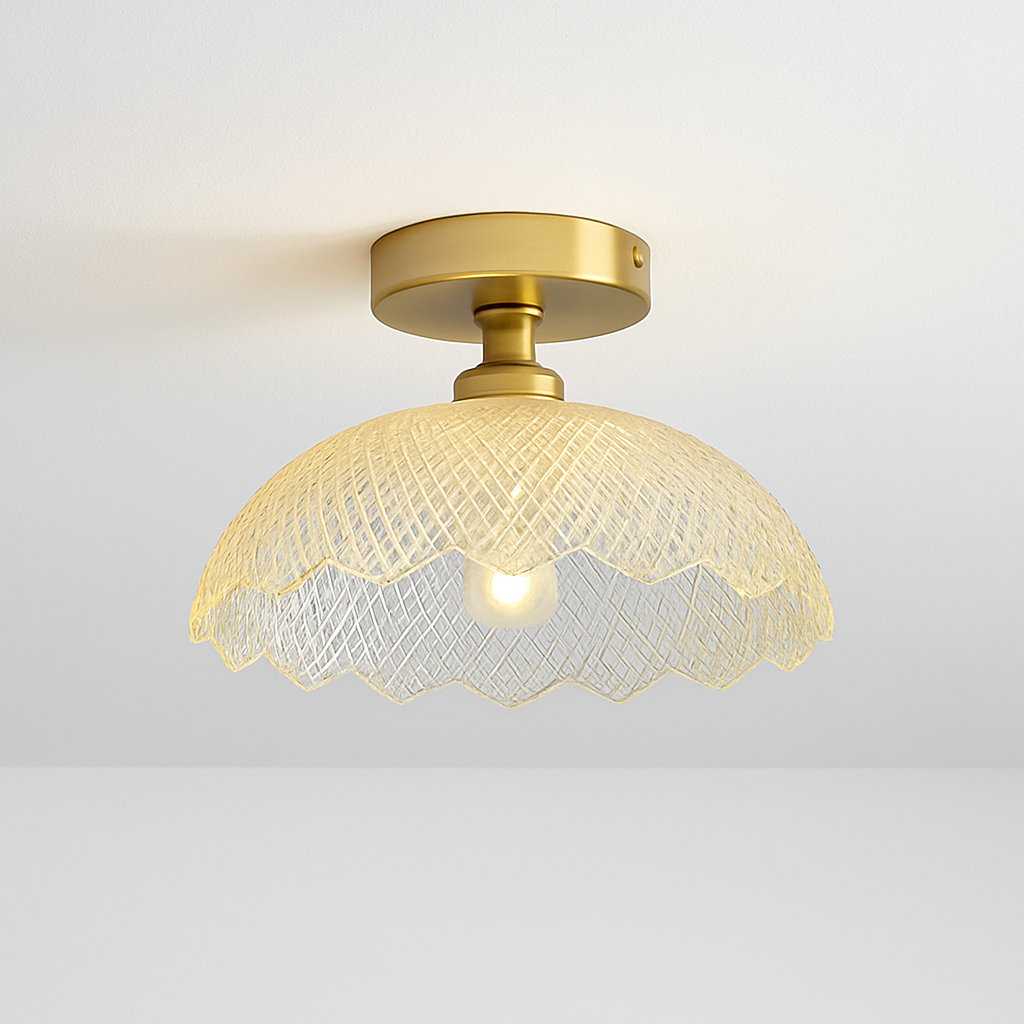 Plafonnier Led en verre au design moderne
