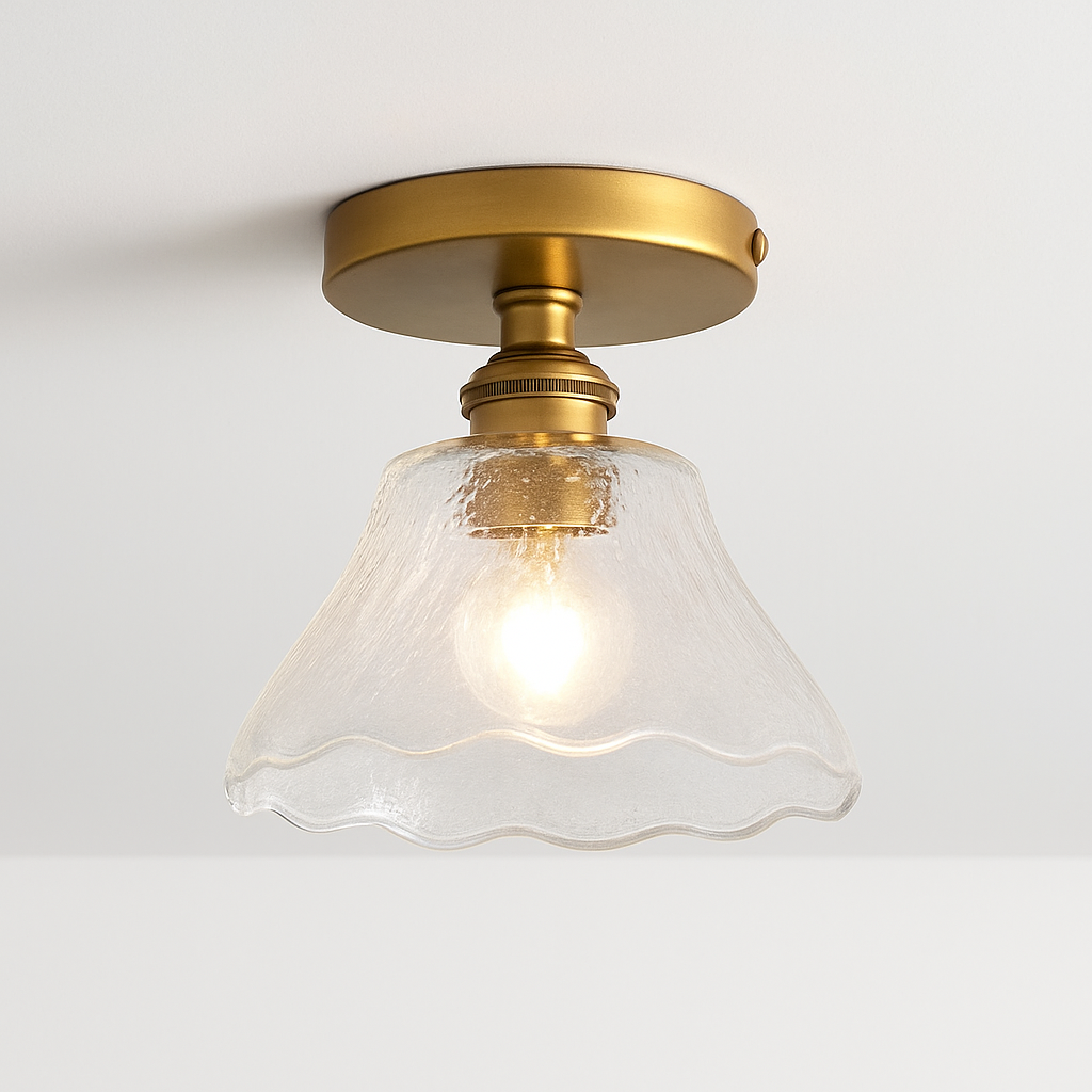 Plafonnier Led en verre au design moderne
