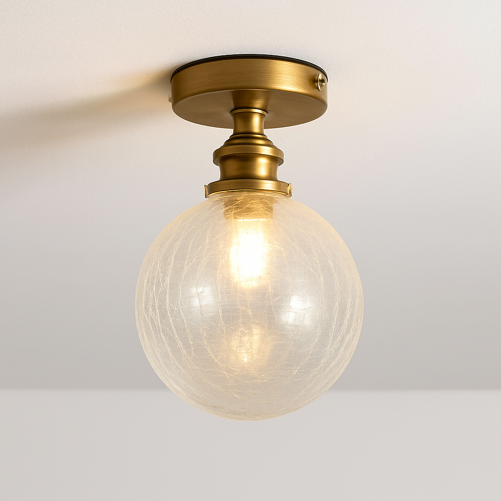 Plafonnier Led en verre au design moderne