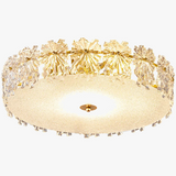 plafonnier led en verre cristal design minimaliste pour intérieur élégant