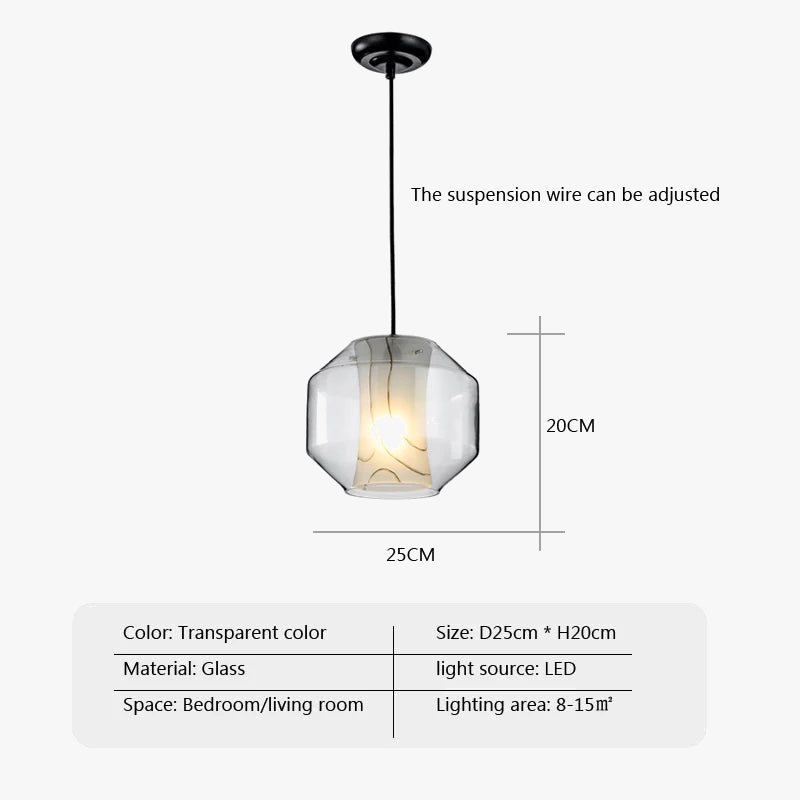 plafonnier led en verre design nordique simple luminaire décoratif intérieur