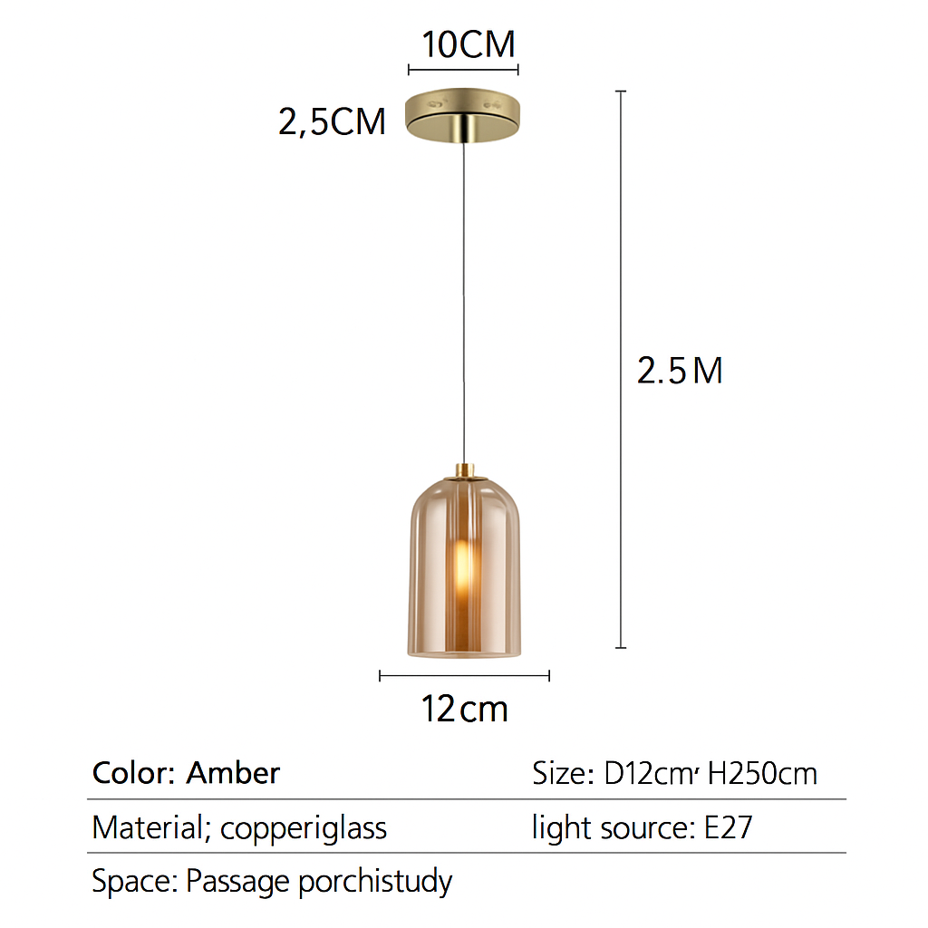 Plafonnier LED en verre minimaliste moderne