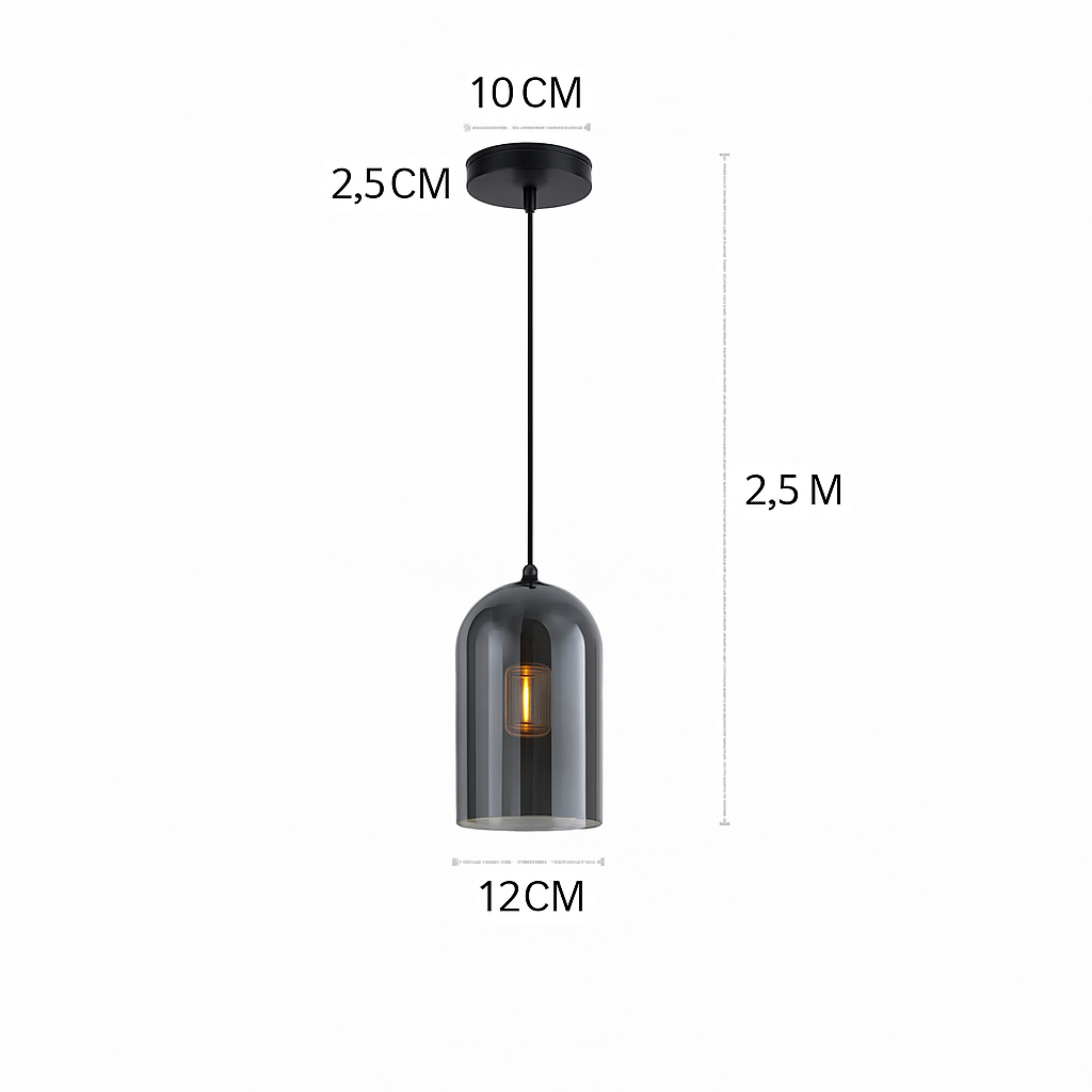 Plafonnier LED en verre minimaliste moderne
