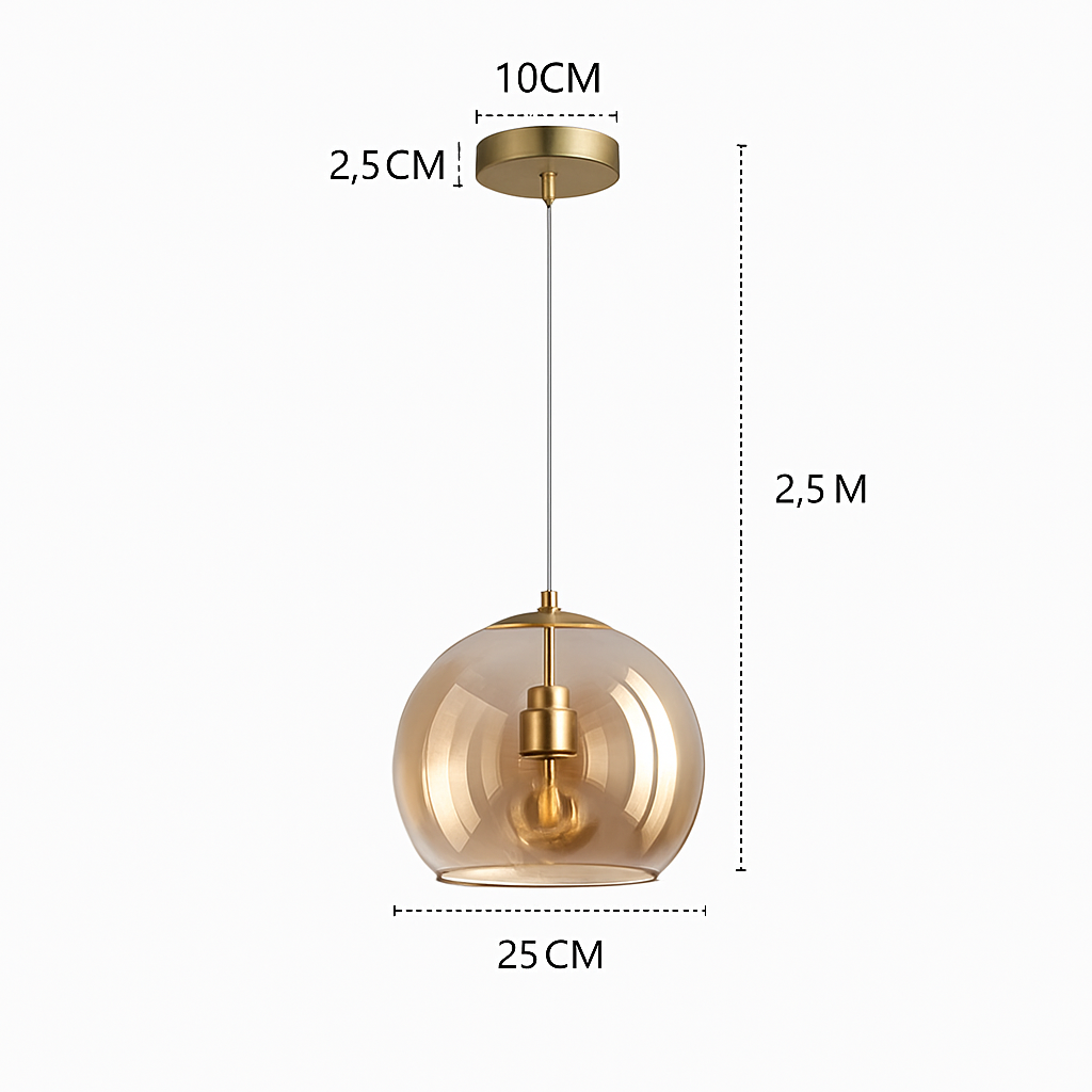Plafonnier LED en verre minimaliste moderne