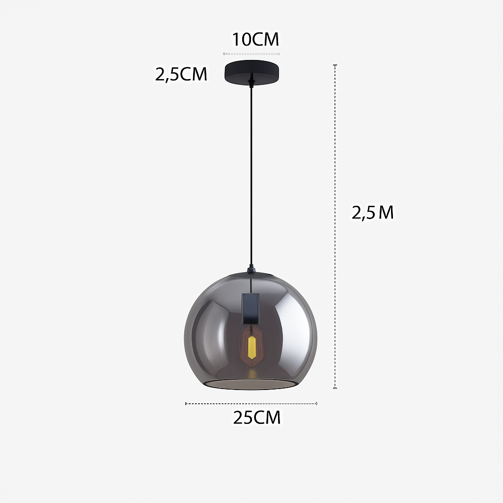 Plafonnier LED en verre minimaliste moderne