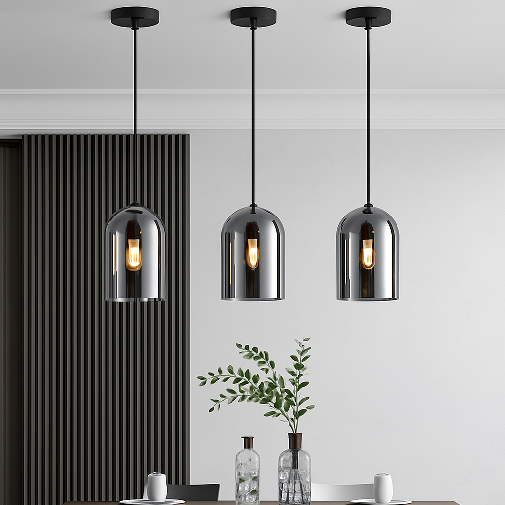 Plafonnier LED en verre minimaliste moderne