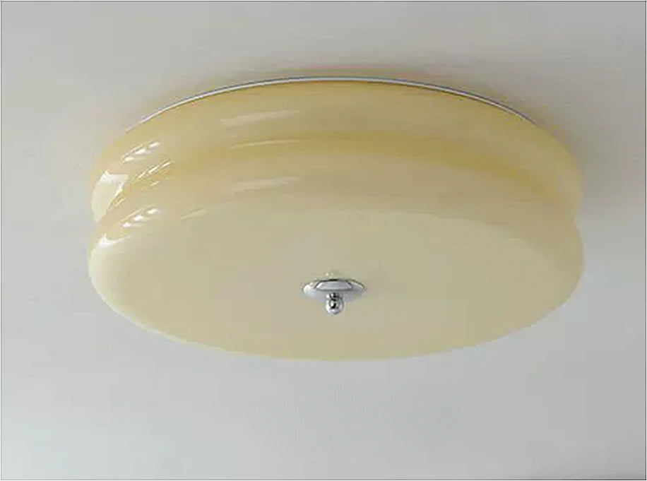 plafonnier led en verre style rétro pour décoration moderne