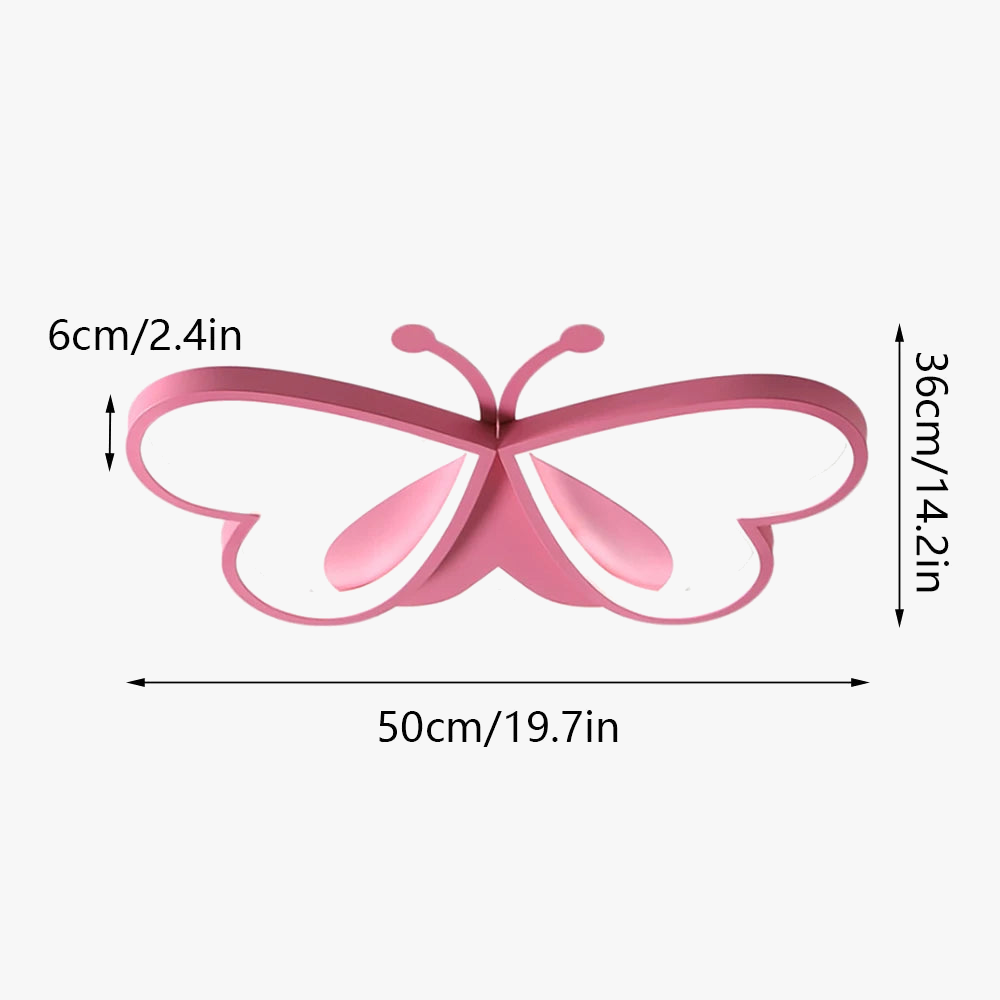 plafonnier led encastré acrylique papillon éclairage créatif