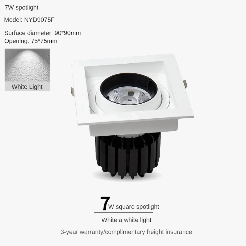 plafonnier led encastré anti-éblouissant pour intérieur et bureau