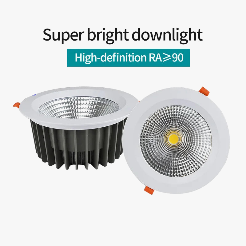 plafonnier led encastré lumière ronde dimmable haute luminosité