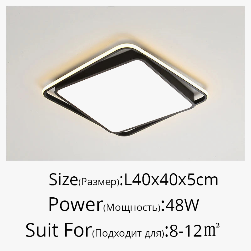 plafonnier led encastré minimaliste moderne pour loft