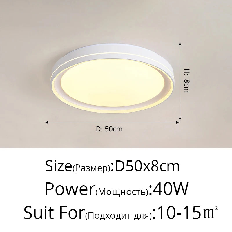 plafonnier led encastré moderne simple et minimaliste