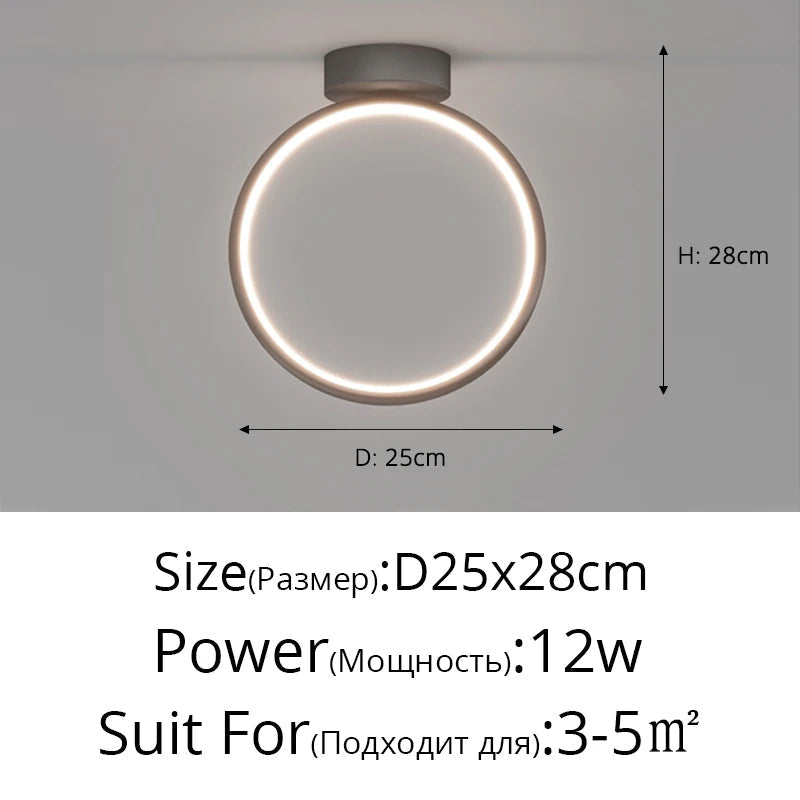 plafonnier led encastré moderne étoile allée salon entrée