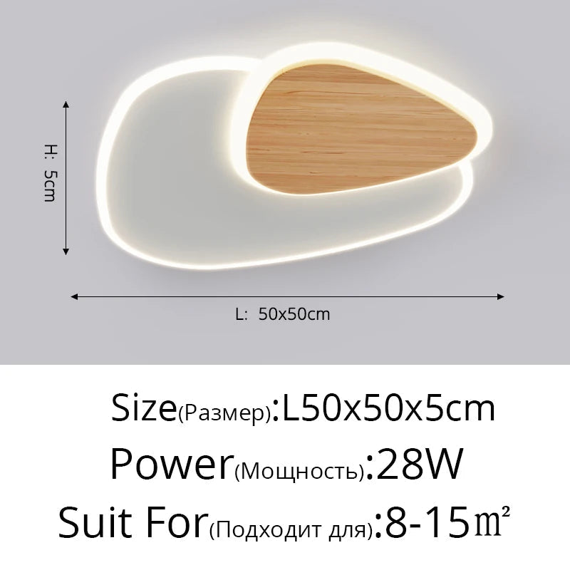 plafonnier led encastré nordique moderne simple créatif