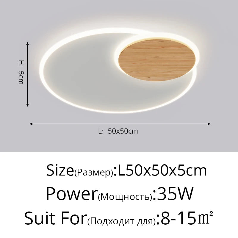 plafonnier led encastré nordique moderne simple créatif