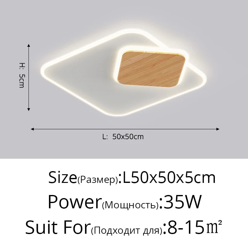 plafonnier led encastré nordique moderne simple créatif