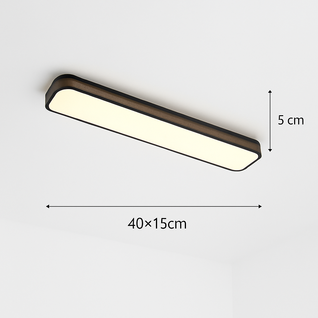 plafonnier led encastré rectangulaire minimaliste pour allée longue