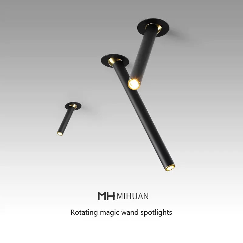plafonnier led encastrable angle rotatif pour éclairage intérieur