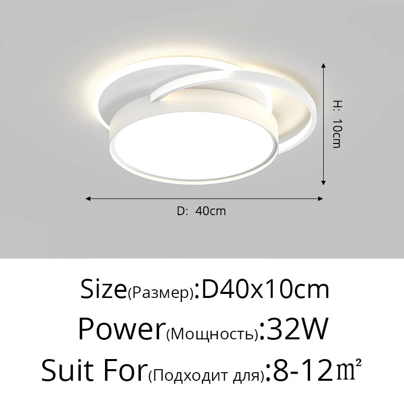 plafonnier led encastrable design minimaliste moderne combinaison ronde