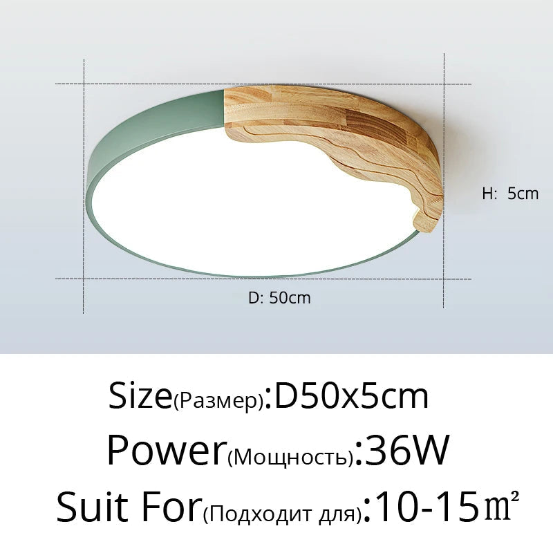 plafonnier led encastrable style nordique macarons ronds romantiques luminaire créatif moderne