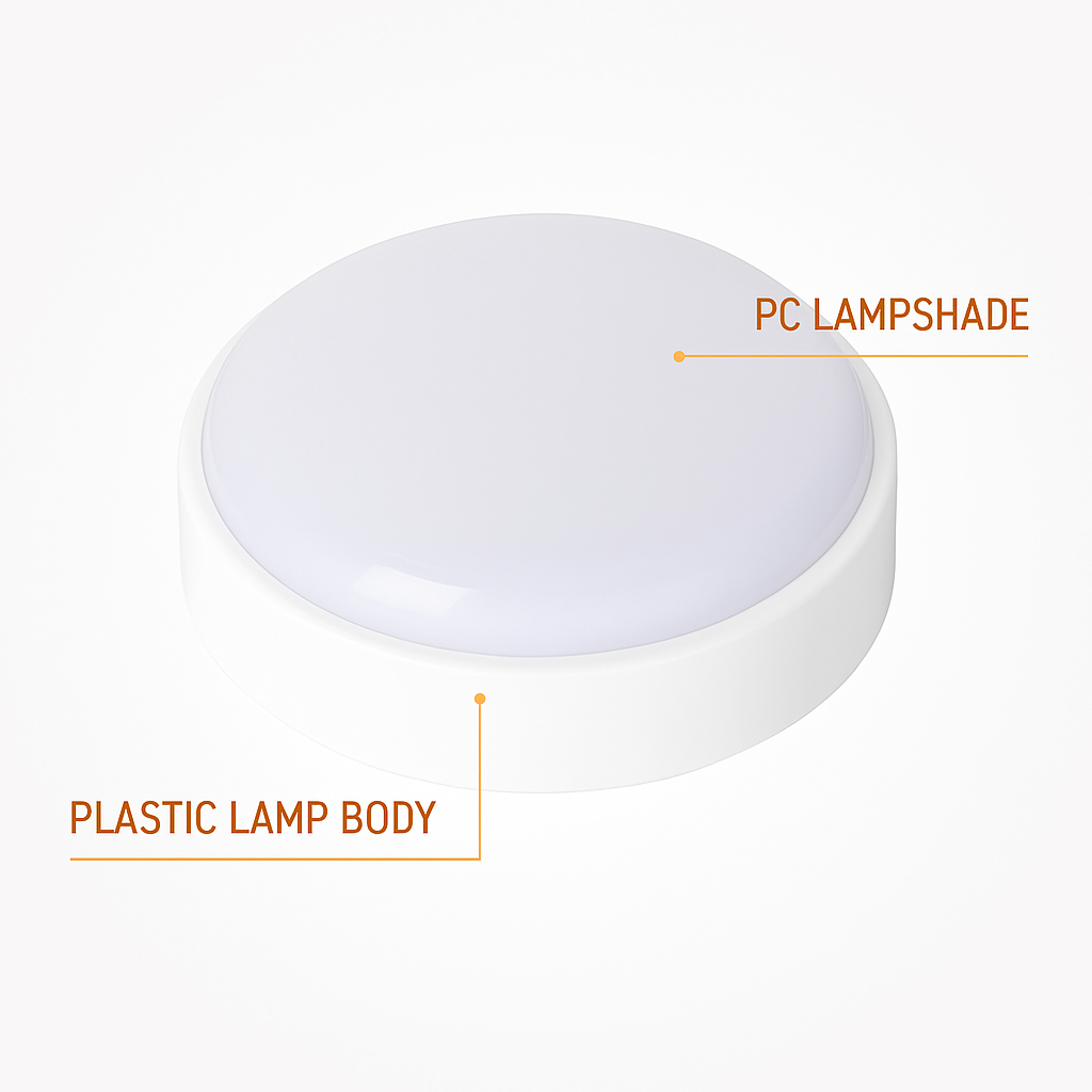 plafonnier led extérieur moderne étanche rond montage en surface