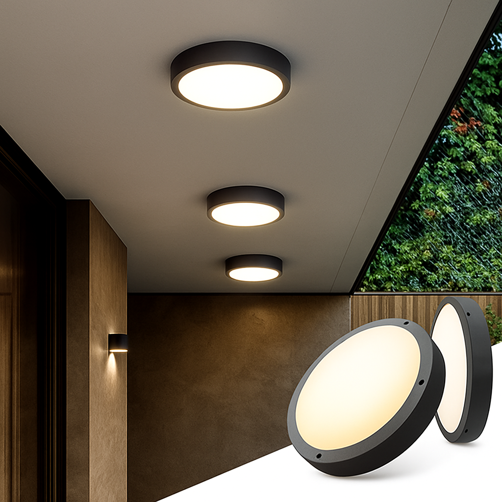 plafonnier led extérieur étanche pour jardin et porche