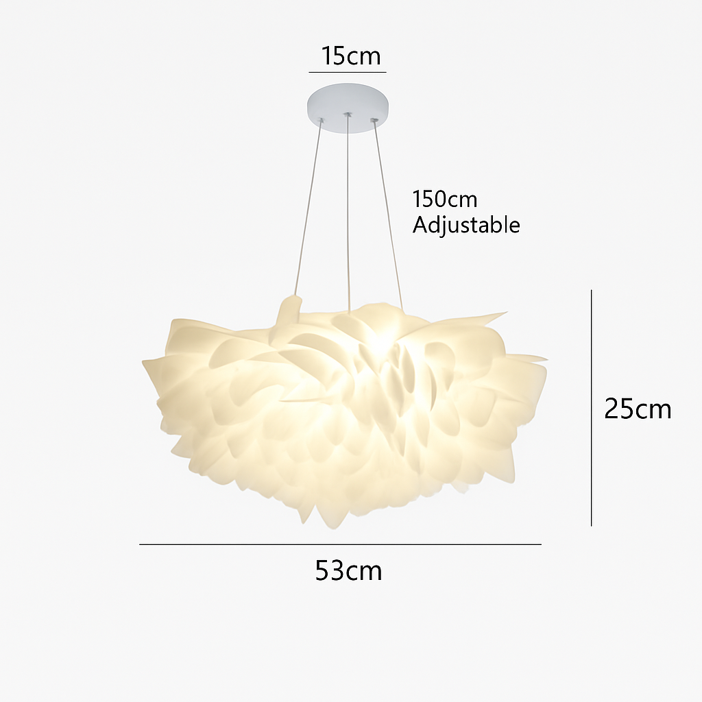 plafonnier led fleur romantique avec télécommande gradation pvc