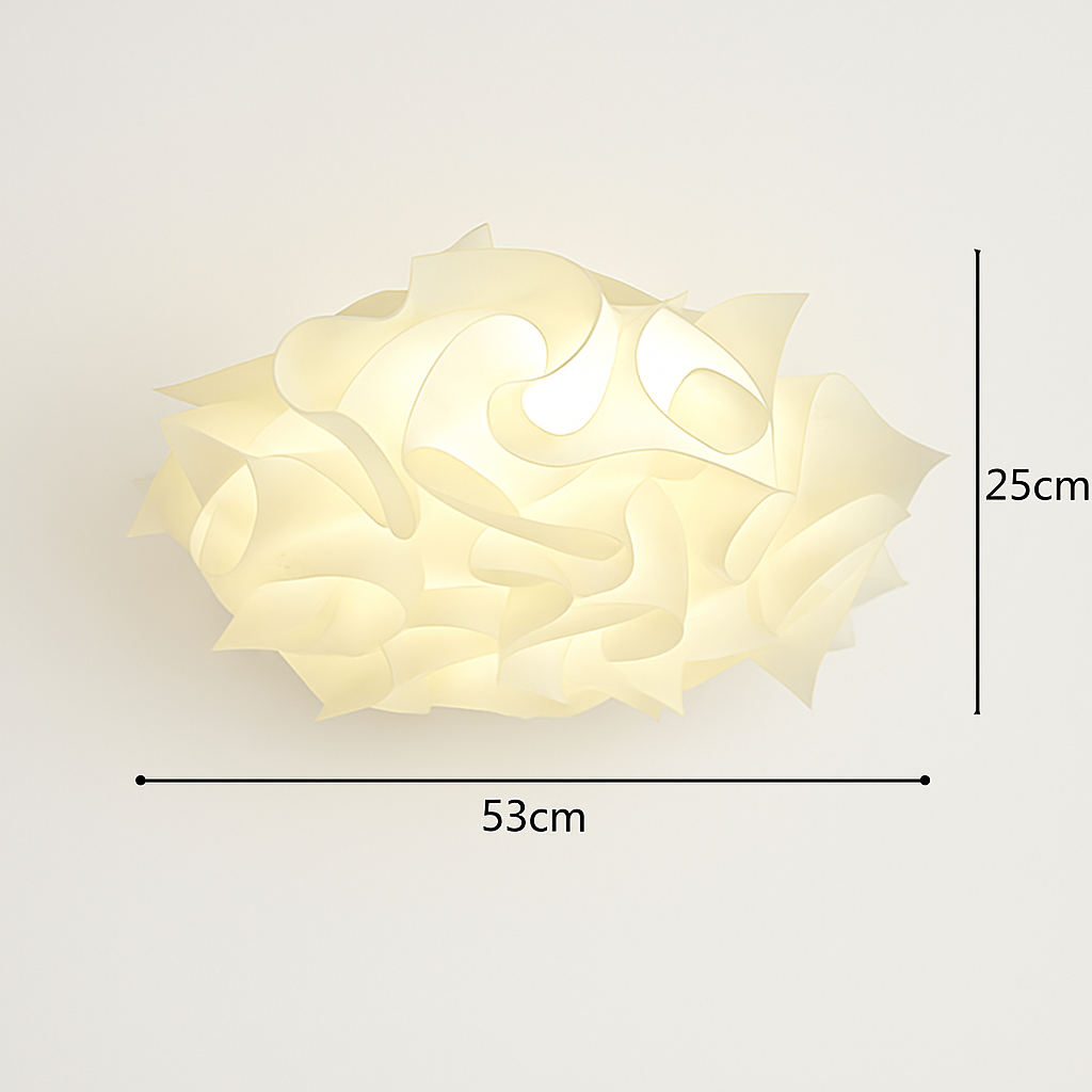 plafonnier led fleur romantique avec télécommande gradation pvc