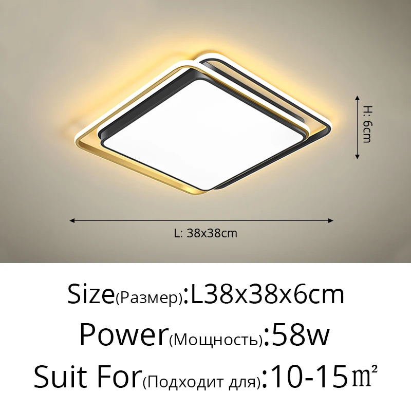 plafonnier led géométrie créative simplicité élégance éclairage intérieur