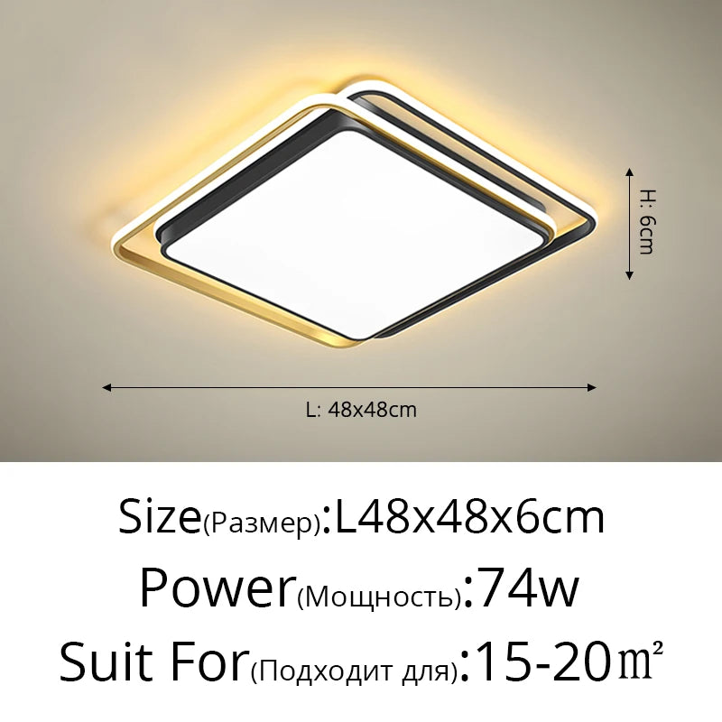 plafonnier led géométrie créative simplicité élégance éclairage intérieur