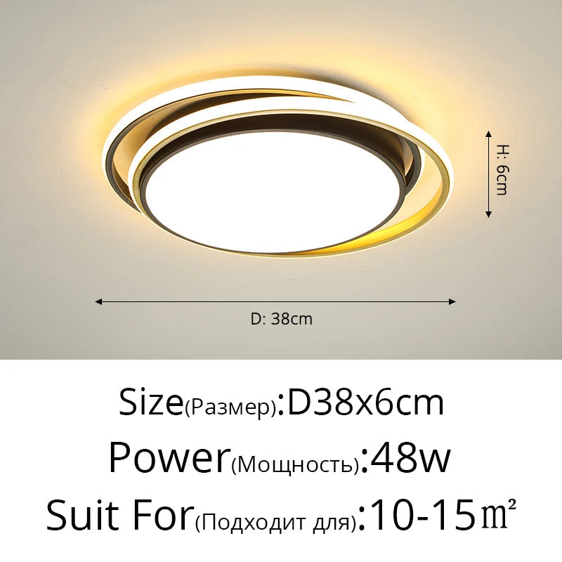 plafonnier led géométrie créative simplicité élégance éclairage intérieur