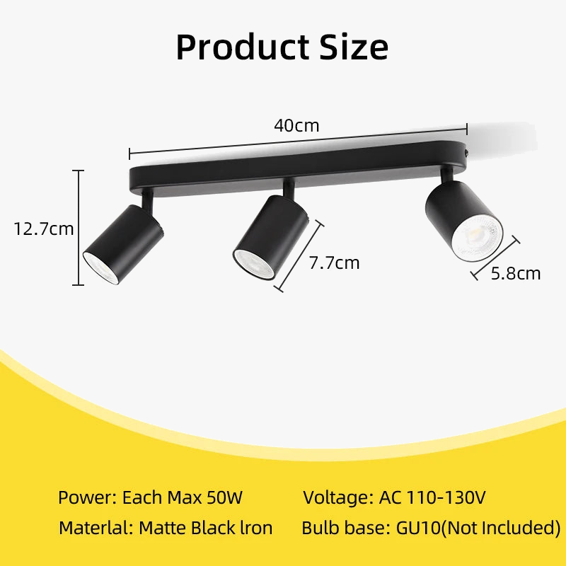 plafonnier led gu10 pour éclairage intérieur et décoration