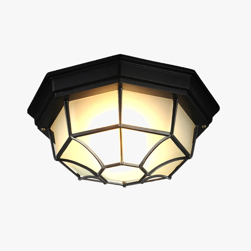 plafonnier led imperméable extérieur design rétro moderne et simple