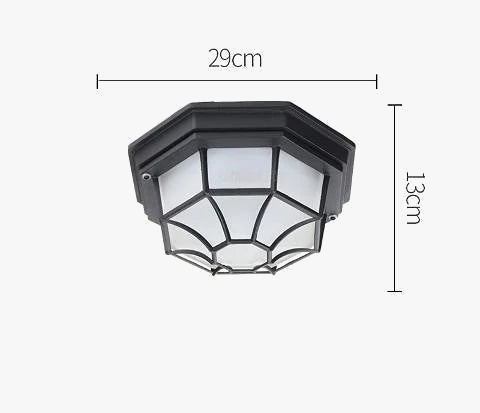 plafonnier led imperméable extérieur design rétro moderne et simple