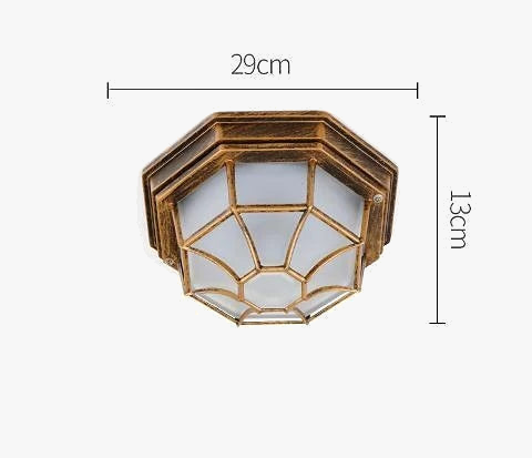 plafonnier led imperméable extérieur design rétro moderne et simple