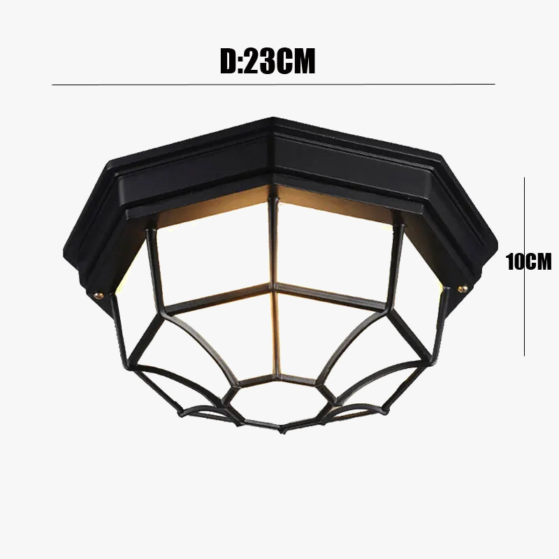 plafonnier led imperméable extérieur design rétro moderne et simple
