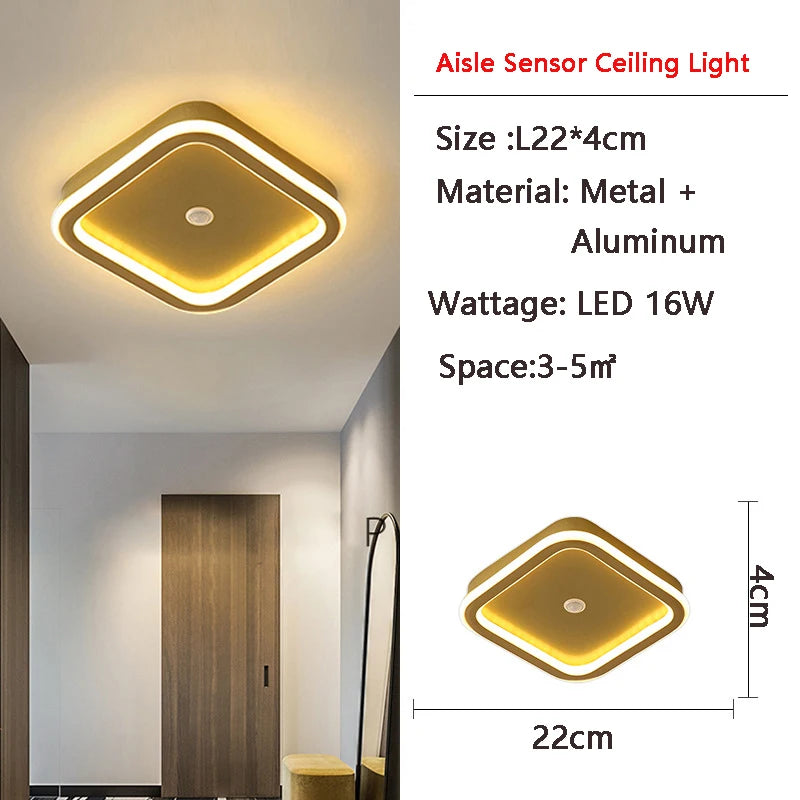 plafonnier led à induction avec capteur de mouvement pour intérieur
