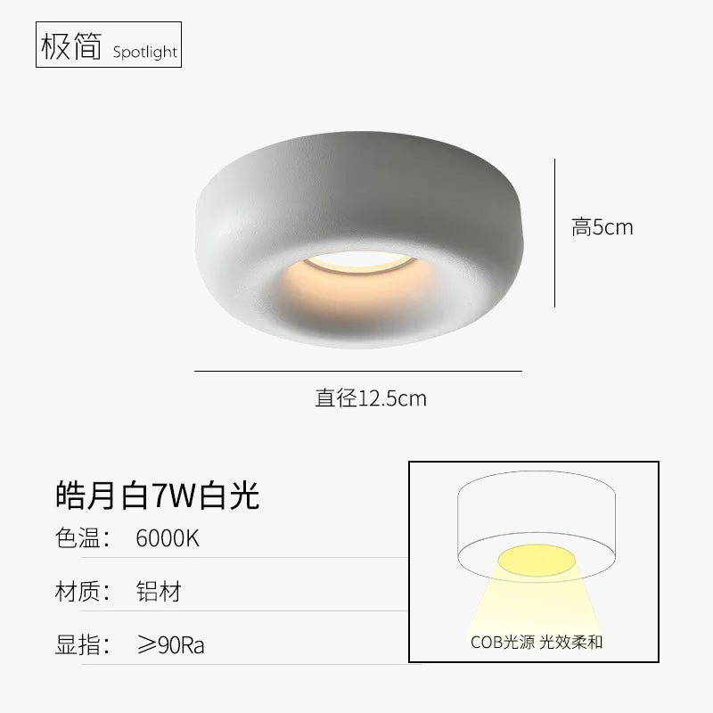 plafonnier led intégré design pour éclairage moderne discret