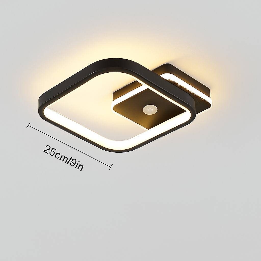 plafonnier led intelligent avec capteur de mouvement pir
