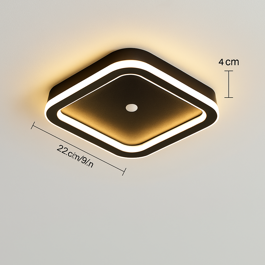 plafonnier led intelligent avec capteur de mouvement pir