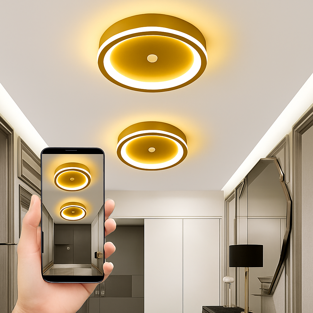 plafonnier led intelligent avec capteur de mouvement pir