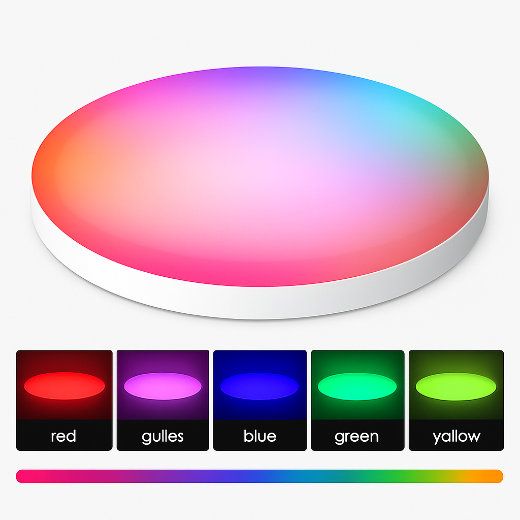 plafonnier led intelligent tuya zigbee avec commande vocale et application